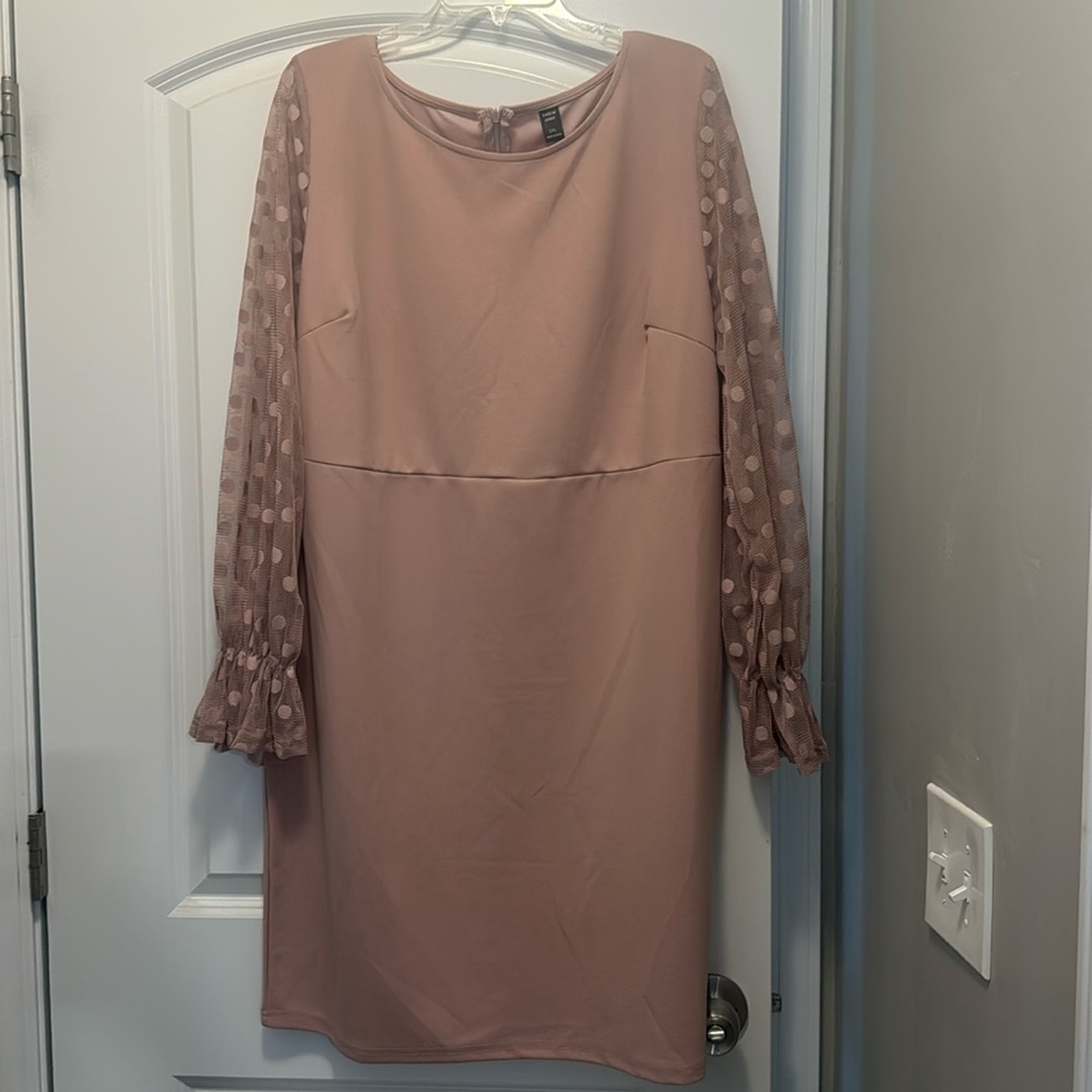 WOMENS SHEIN CURVE PINK DRESS 2XL